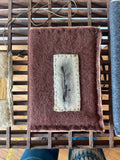 Slow-stitched Black Walnut Wool Tablet Case